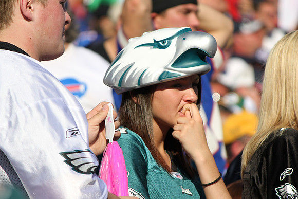Eagles fan at Ralph Wilson Stadium_6119